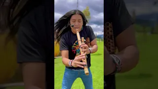 LAMBADA - LIVE #flute #lake #nature #dance  #pop #Amazing #flute #llorandosefue #kaoma #otavalo