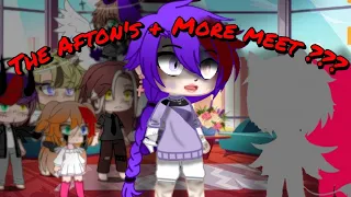 The Afton's + More meet ????|| Mike's most missed secret||Lazy