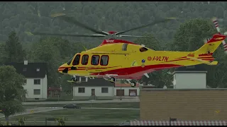 AW-139 I-VLTN VVF trento landing in Cles