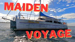 Maiden Voyage | Sailing Family Sails Aluminium Crowther Catamaran on First Expedition | Ep 28