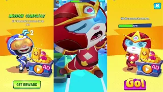 Talking Tom Hero Dash - Boss Battle: Super Tom, Hank (complete) Angela Fail  Gameplay