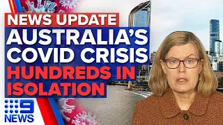 Over 13 million Aussies to be in lockdown, fully vaccinated student tests positive | 9News Australia