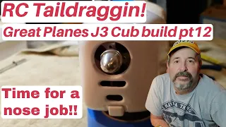 RC Taildraggin! Great Planes radio controlled J-3 Piper Cub build video #12