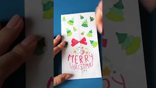 Last - minute Christmas Greeting Card #shorts #christmas