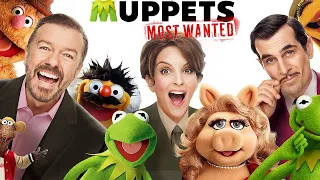 Ricky Gervais takes part in _Muppets Most Wanted_ interview