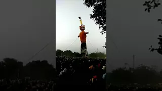 Dussehra Festival 2017 - Burning Ravana Effigies in  Dussehra Ground Durgiana Mandir Amritsar, India