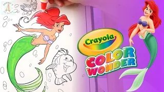 The Little Mermaid Disney Princess Color Wonder - Coloring Ariel, Flounder, & Sebastian