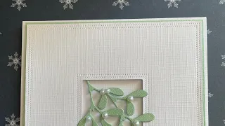 Clean and Simple Mistletoe card