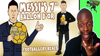 442oons : Messi wins his 7th Ballon d'Or! (Footballers React) Reaction