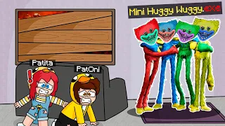 ¡ESCAPA de LOS MINI HUGGY WUGGY! 😱😪| PatOni x Patita ESCAPAN de POPPY PLAYTIME Capitulo 2 😨