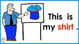 This Is My Shirt | Clothing Vocabulary |  Easy English Conversation Practice | ESL.