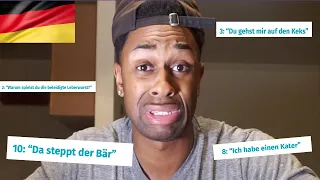 10 WEIRD GERMAN Phrases THIS AMERICAN CAN'T Pronounce (Rate my German!!)