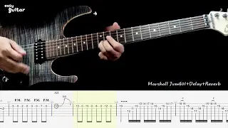 Jerry C   Canon Rock Guitar Lesson with Tab Part 1 Slow Tempo