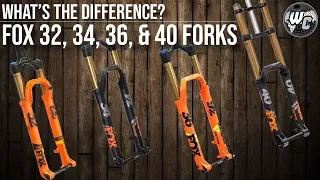 Fox 32, 34, 36, and 40 Forks...What's the Difference???