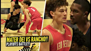 Mater Dei vs Rancho Christian INTENSE Playoff Battle!! Devin Askew Goes OFF For 43 POINTS!