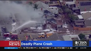 2 Killed, 2 Hospitalized After Small Plane Crashes Into UPS Truck In San Diego County Neighborhood