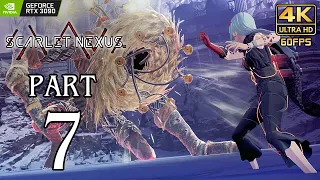 SCARLET NEXUS Walkthrough PART 7 (PC) "Kasane" Gameplay No Commentary @ 4K 60ᶠᵖˢ ✔