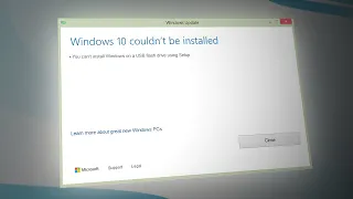 SOLVED! You Can’t Install Windows On A USB Flash Drive Using Setup