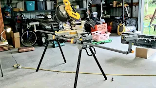 harbor freight miter saw stand unboxing and assembly