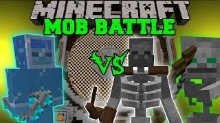 MUTANT SKELETON & FRIEND VS FROST ARCHER - Minecraft Mob Battles - Mutant Skeleton & Divine Rpg Mods