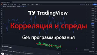 TradingView корреляции и спреды БЕЗ программирования на PineScript