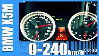 BMW X5M Acceleration 4.4 V8 FAST! 0-242 km/h Acceleration