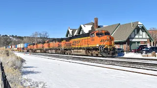 Winter Wonderland Railfanning on the BNSF Seligman Subdivision