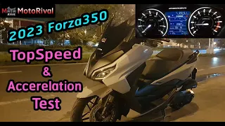 0- Top Speed 2023 Forza350 Test by MotoRival