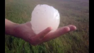 2022 06 21  Bordeaux region France terrible tennis ball Hail storm