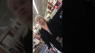 Crazy woman tweaks at Michigan Walmart