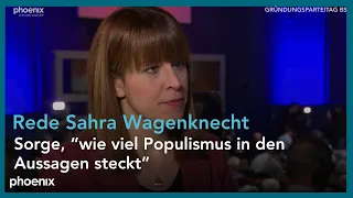 Julia Reuschenbach (Politikwissenschaftlerin) zur Rede von Sahra Wagenknecht, 27.01.24