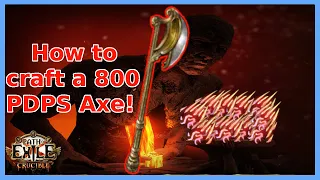 How to craft a 800 PDPS Axe in under 3 minutes! 3.24