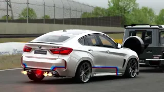 Tsukuba circuit - BMW X6M(800HP) vs BENZ G900(900HP) - assetto corsa(아세토 코르사)