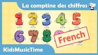 NumberSong 1-10 in French/La comptine des chiffres/La chanson des nombres/Learning Numbers in French