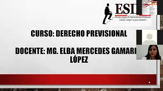 DERECHO PREVISIONAL - ESIEP I