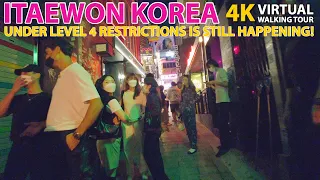 4K Seoul Walking Tour - Itaewon Nightlife Friday