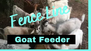 Mudd Flapp Ranch- Goat Feeder Trough or Fence Line Feeder