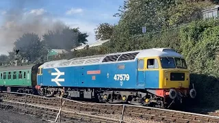 Class 47 | 47579 ‘James Nightall G.C’ | Epic Clag & Thrash | Mid Hants Railway | Ropley | 09/10/22