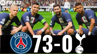 FIFA 23 -MESSI, RONALDO, MBAPPE, NEYMAR, HAALAND ! ALL STAR  |PSG 73-0 SPURS !UCL FINAL !