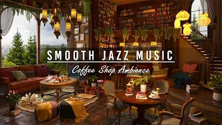 Relaxing Jazz Instrumental Music & Cozy Coffee Shop Ambience ☕ Smooth Jazz Music for Study, Working