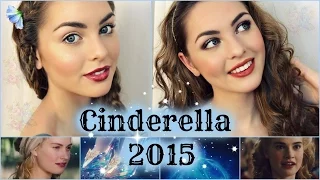 Lily James as Cinderella Makeup Tutorial! Natural & Glam Looks - Jackie Wyers