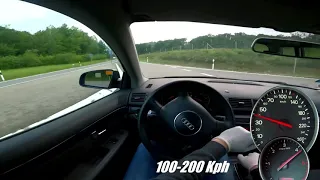 Audi A4 1.9TDI 2004 Top Speed🔥