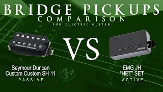 Seymour Duncan CUSTOM CUSTOM SH-11 vs EMG JH HET SET - Bridge Pickup Guitar Tone Comparison Demo