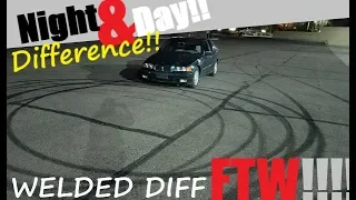 Welded diff = DRIFT !! It's a completely different car!