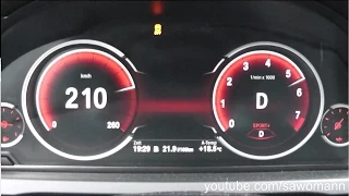 2014 BMW 750i 450 HP 0-100 km/h, 0-100 mph & 0-200 km/h Acceleration GPS