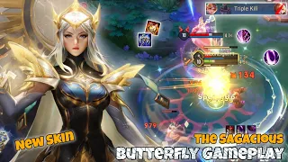 Butterfly New Beautiful Skin "The Sagacious" Jungle Pro Gameplay | Arena of Valor Liên Quân mobile