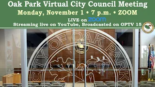 11/1/2021 Virtual Oak Park City Council Meeting