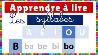 Learn how to read - syllables in french