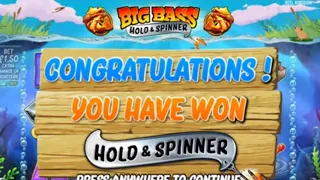 💥 💥 BIG WIN ON BIG BASS HOLD & SPINNER 💥 💥 #slots #bigwin