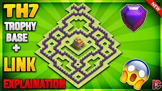 "UNSTOPPABLE!" TOWN HALL 7 (TH7) TROPHY/DEFENSIVE BASE GUIDE 2019 + EXPLAINATION - Clash Of Clans